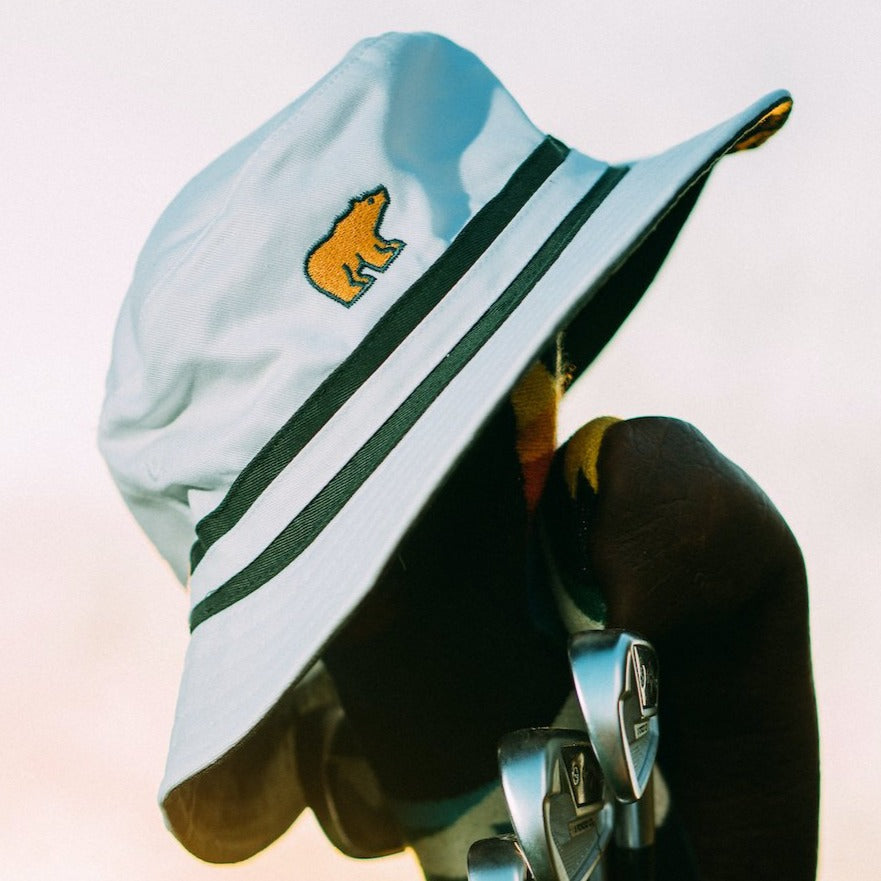 Nicklaus Bucket Hat: Limited Edition -M/L / Green Stripe