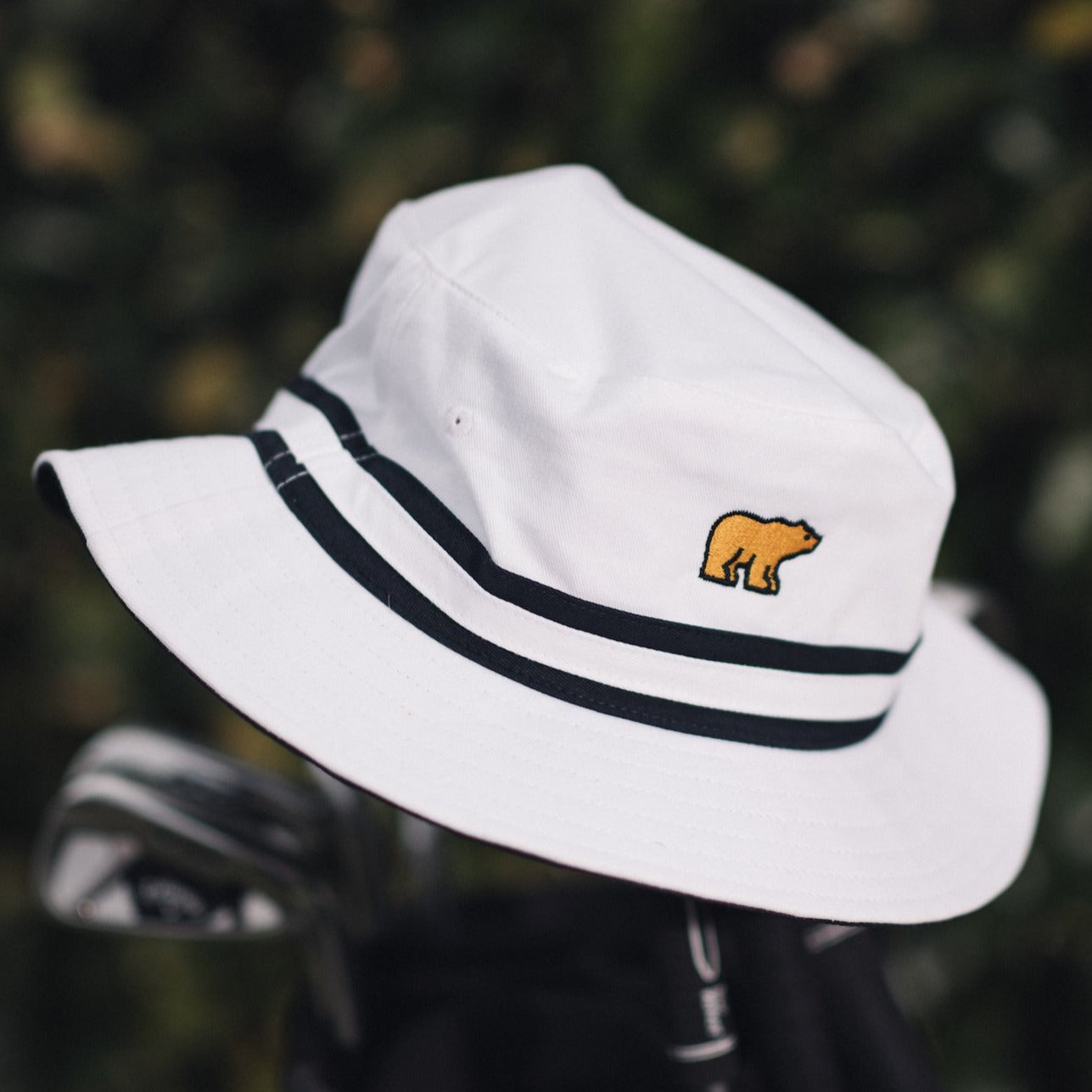 Nicklaus Bucket Hat: Limited Edition -M/L / Navy Stripe