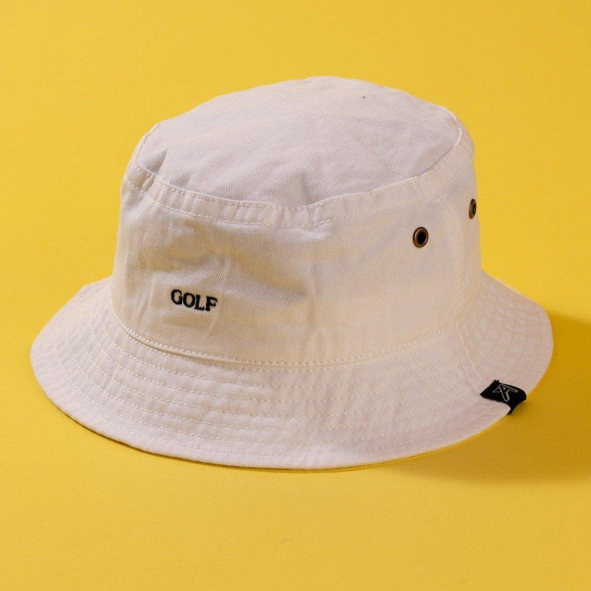 "GOLF" Bucket Hat -S/M / White